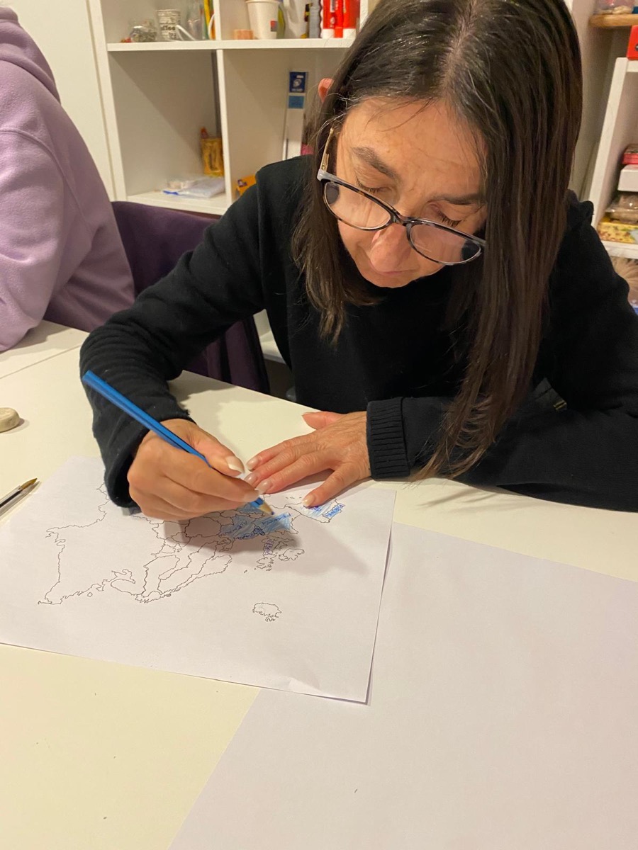 Taller d'art a la Fundació Aldaba: Pintar Europa