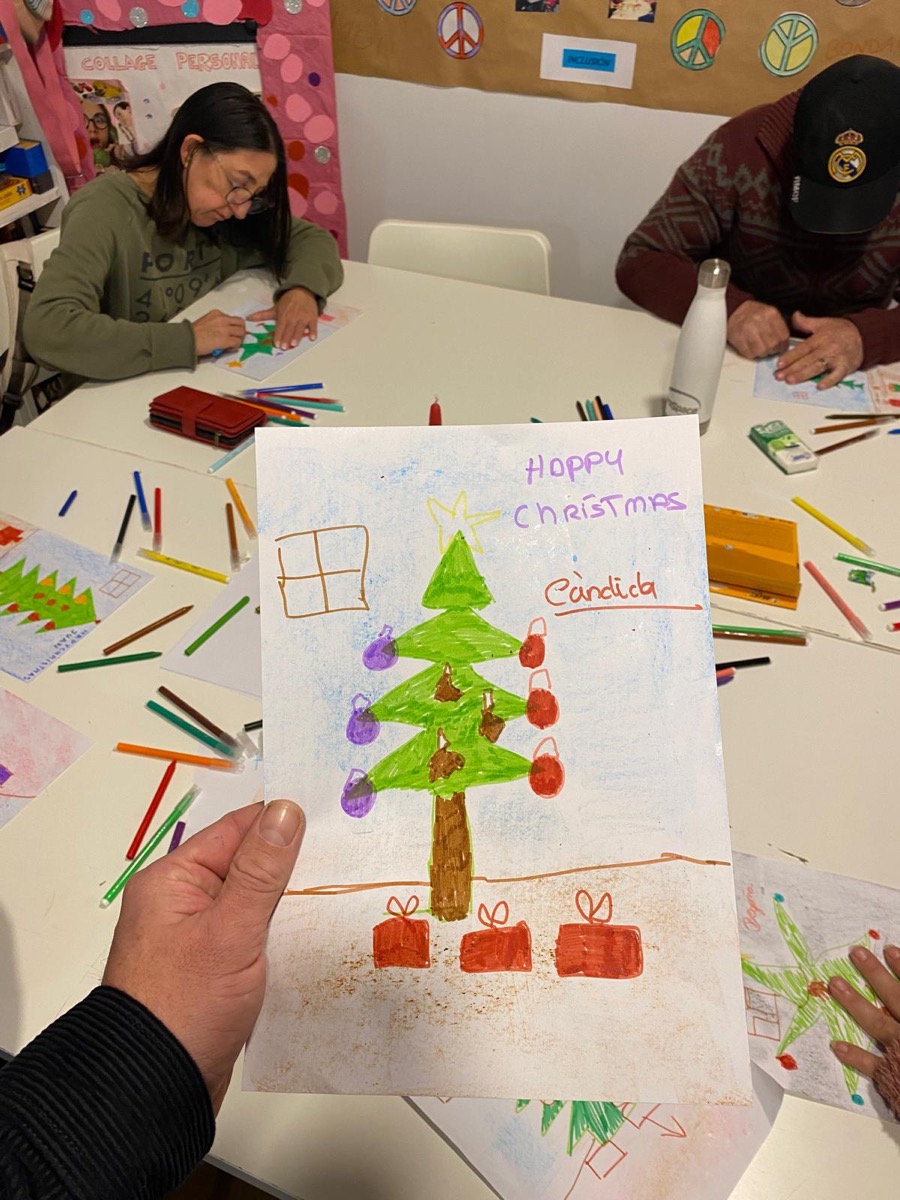 Taller d'art a la Fundació Aldaba: Càndida i el seu arbre