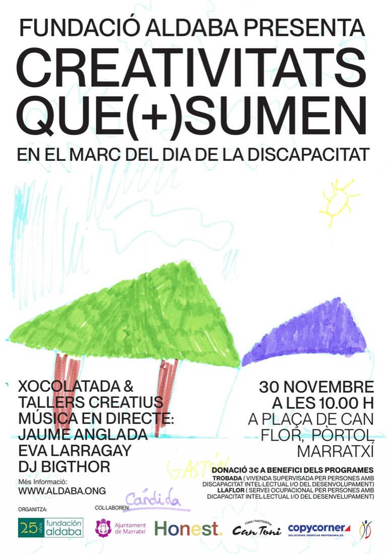 Cartel de Creativitats que (+) sumen